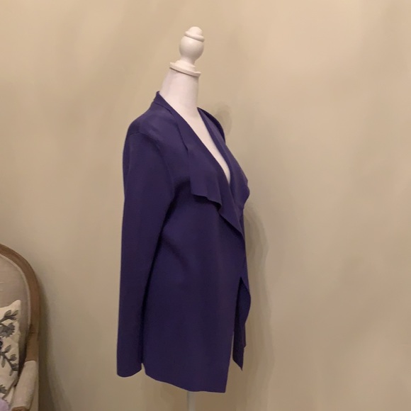 Eileen Fisher Silk and Cotton Knit Open Front Jacket. Never worn.Petite … - Picture 3 of 8